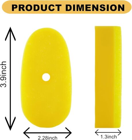 متوافق مع رؤوس إعادة ملء Digh Daddy ، 4pack متوافق مع scrub daddy wand scrubl ، chishwand sponge تعبئة ملائمة لعصا صحن scrubdaddy ، مناسبة لتنظيف المطبخ ، الأصفر ، وتشمل فقط الرؤوس. in Kuwait