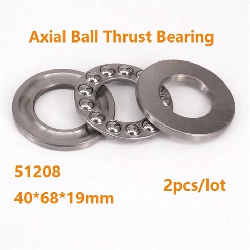 2pcs/thrust الكرة المحورية المحورية تحمل 51208 40 × 68 × 19 ملم كرة دفع محمل كرة محملة in Saudi Arabia