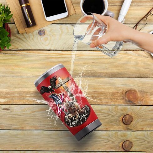 العلم الأمريكي المخضرم مع Eagle و Jesus Cross Lost ننسى شارات نافذة السيارة ، هدية ذات مغزى للمحاربين القدامى الأمريكيين ، ملصق شارات فينيل Car الشفاف لنوافذ السيارة | 6 " in Kuwait