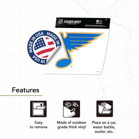 Desert Cactus St. Louis Blues Sticker NHL Feeld National Hockey League Vinyl Scal Lucp Botto Mater Carbook (فردي F) in Kuwait