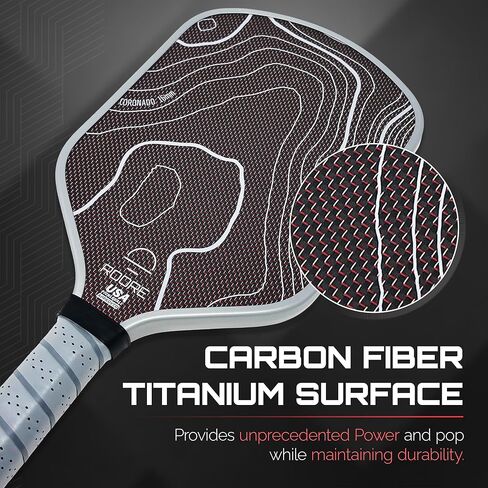 Roode Pet Titanium Surface Thermoformed و Edge Foam Pickleball Paddle Macket - - Hybrid Shape 16mm Paddles in Kuwait