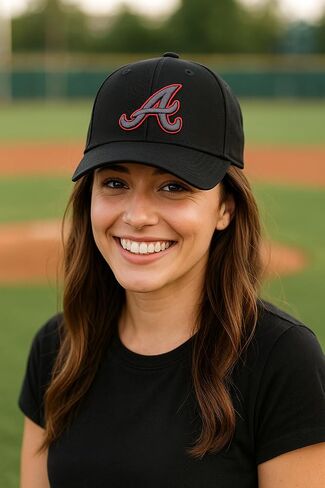Atlanta Baseball Baseball Black MVP Hat Classic Edition Home Team Logo قابلة للتعديل. in Saudi Arabia
