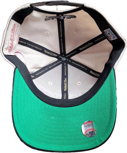 Mitchell & Ness Philadelphia Phillies MLB قبالة Word Pro Snapback Hat Cap - Off White in Kuwait