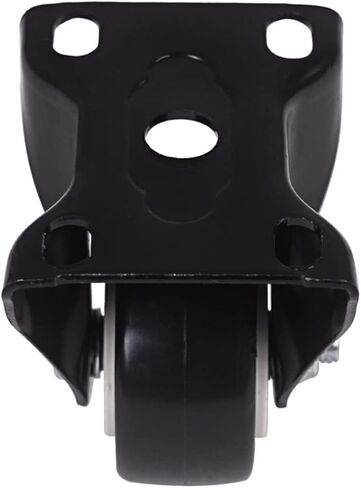 4Pcs 1.6 Inch Dia Heavy Duty 200KG Black Polyurethane Fixed Castor Wheels Trolley Furniture Caster in Saudi Arabia