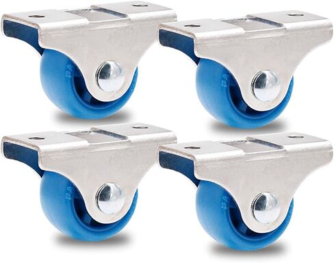 4 Pcs 1 Inch Dia Universal Furniture Caster Furniture Trolley Iron Silent Nylon Fixed Caster Wheel(Chocolate) in Saudi Arabia