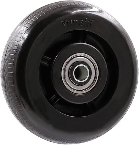 Heavy Duty Loading 100kg Rubber Swivel Castor Wheels with Brake Universal Wheel 1Pcs(B3) in Saudi Arabia