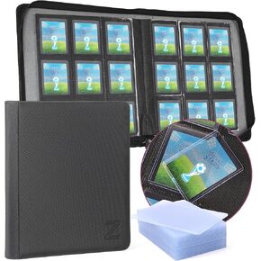 ZAIONE Toploader Binder for Trading Cards: 9 Pockets Top Loader Binder Holds 324 Toploaders - Waterproof PU Leather Ringless Double-Sided Pocket Album for 2025 Sport Cards Display Storage（Pink Smooth） in Saudi Arabia