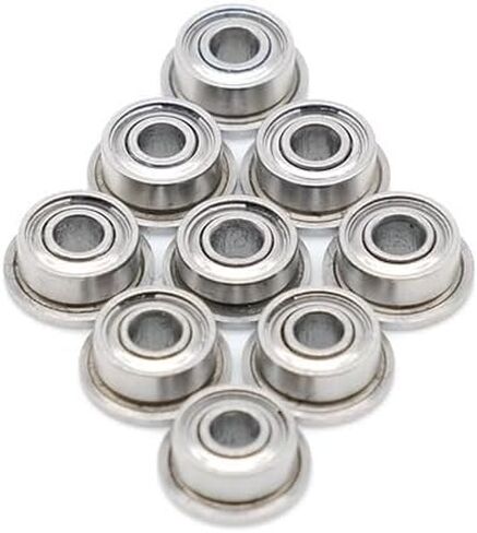 10Pcs FR144ZZ Flange Ball 1/8" x1/4" x7/64 Double Metal Double Shielded Bearings 3.175x6.35x2.779mm Inch Size Ball Bearings in Saudi Arabia