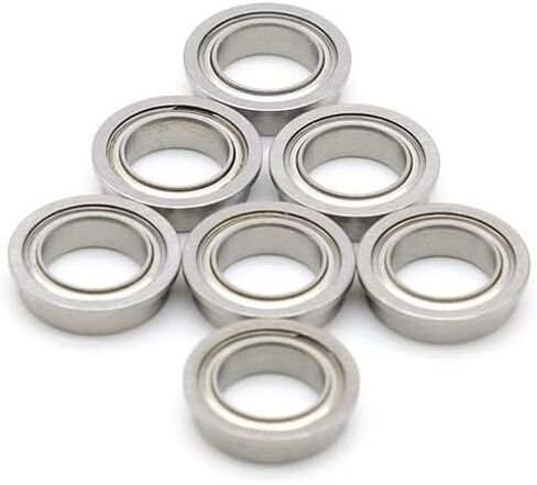 F6802ZZ 10pcs Flange Bearing 15x24x5 mm ABEC-7 Chrome Steel Metal Sealed High Speed Mechanical Equipment Parts in Saudi Arabia