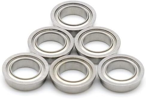 F6802ZZ 10pcs Flange Bearing 15x24x5 mm ABEC-7 Chrome Steel Metal Sealed High Speed Mechanical Equipment Parts in Saudi Arabia