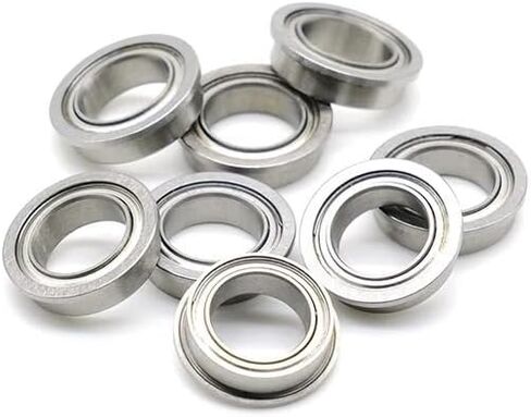 F6802ZZ 10pcs Flange Bearing 15x24x5 mm ABEC-7 Chrome Steel Metal Sealed High Speed Mechanical Equipment Parts in Saudi Arabia