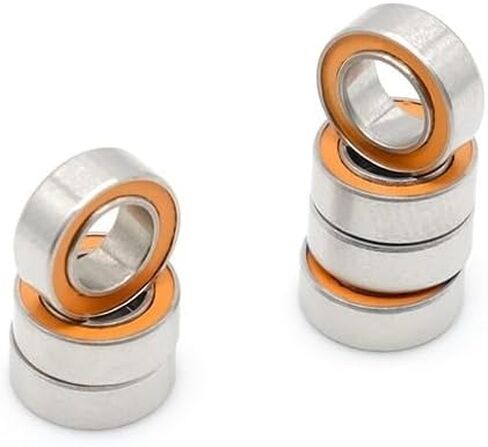 2PCS SMR74 2RS 4x7x2.5mm ABEC-7 بكرة الصيد الفولاذ المقاوم للصدأ تحمل SMR74 RS MR74 in Saudi Arabia