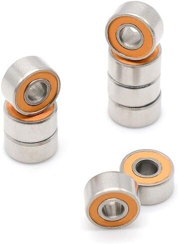 10pcs بكرة الصيد تحمل S693-2RS ABEC-7 3X8X4MM ملم من الفولاذ المقاوم للصدأ هجين المحامل 693 2RS ​​LD in Saudi Arabia