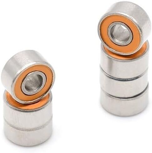 10pcs بكرة الصيد تحمل S693-2RS ABEC-7 3X8X4MM ملم من الفولاذ المقاوم للصدأ هجين المحامل 693 2RS ​​LD in Saudi Arabia