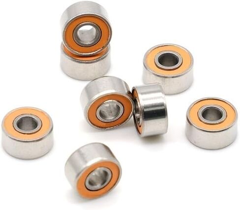 10pcs بكرة الصيد تحمل S693-2RS ABEC-7 3X8X4MM ملم من الفولاذ المقاوم للصدأ هجين المحامل 693 2RS ​​LD in Saudi Arabia