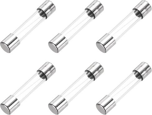 Meccanixity 20a 250v 6x30mm تأخير الزجاج الزجاجي في فتيل فتيل بطيء للضربات البطيئة للأجهزة المنزلية 6 أجهزة كمبيوتر in Kuwait