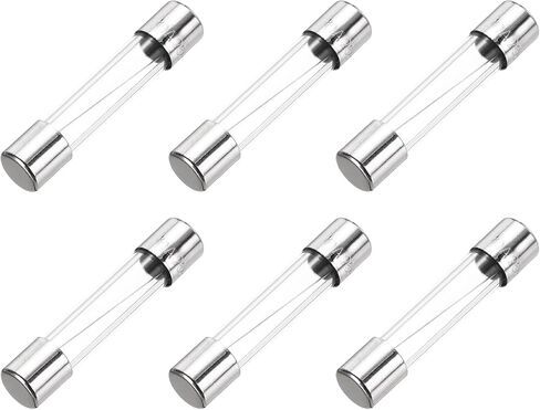 Meccanixity 20a 250v 6x30mm تأخير الزجاج الزجاجي في فتيل فتيل بطيء للضربات البطيئة للأجهزة المنزلية 6 أجهزة كمبيوتر in Kuwait