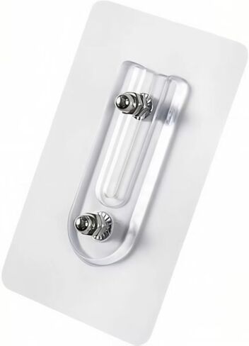 2 PCS خطاف المسمار اللاصقة ، （16mm） إثبات الماء الشفافة الصغيرة متغيرة على شكل حرف U متغير الملعب مزدوج نوع السنانير الجدار اللزج للمطبخ ، الحمام ، المكتب in Kuwait