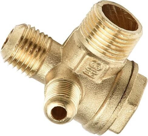 3 Port Brass Central Pneumatic Valves Air Compressor Check Valve Thread Male Thread Check Valve Connector Tool DIY Home Tools 1Pcs in Saudi Arabia