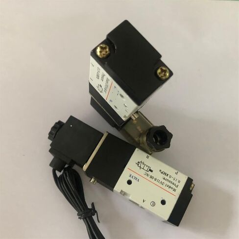 3V110-06 12V 1/8" Solenoid Valve 3 Way Pneumatic Air Control Valve Electric Gas Magnetic Valve Alumium Body 1Pcs(Transparent,Onecolor) in Saudi Arabia
