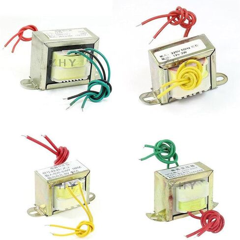 28 * 12 30 * 25 * 27mm 1W 1VA AC 220V 50Hz to AC 2 * 6V 9V 2 * 12V 24V Open Frame Core Copper Isolation Small Mini Power Transformer(1Piece 9V) in Saudi Arabia