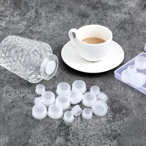 30PCS Plastic Salt And Pepper Shaker Stoppers, 20mm/13mm Stoppers for Salt and Pepper Shakers, Replacement Salts and Peppers Shaker Plug for Pots, Bottles and Pipes in Saudi Arabia