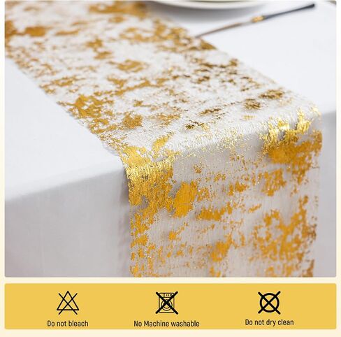 9ft Golit Golit Table Runner 11 بوصة واسعة رقيقة معدنية شبكية تألق لفة رول ديكور لدش الزفاف دش الزفاف ، ديكور حفلة استحمام الطفل (الذهب ، 9 أقدام) in Saudi Arabia