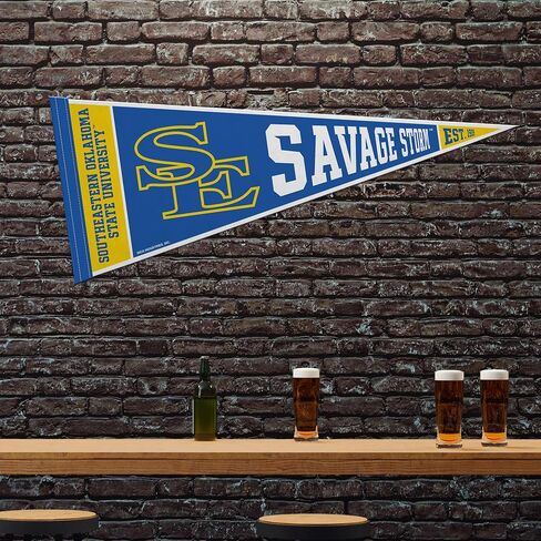 Rico Industries NCAA Southeastern Oklahoma State Savage Storm 12 "× 30" in Saudi Arabia