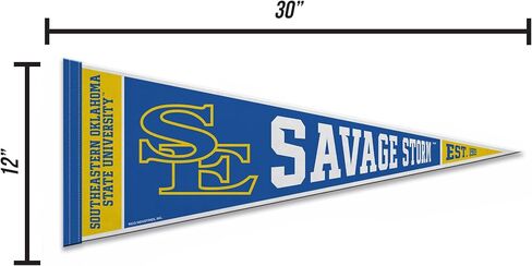 Rico Industries NCAA Southeastern Oklahoma State Savage Storm 12 "× 30" in Saudi Arabia