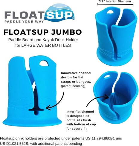 Floatsup® Jumbo Paddle Board and Kayak Water Bottle/Drink Holder (Signature Blue) in Saudi Arabia