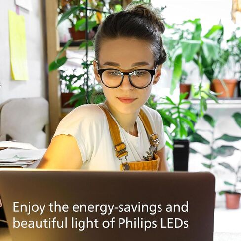 PHILIPS LED 65W BR30 3-Pack Ultra Efficient Soft White Light Bulbs (3000K) 650 Lumen (4.5W = 65W) Dimmable Frosted Flicker-Free Light Bulbs in Saudi Arabia