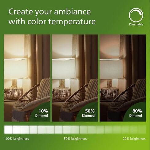 PHILIPS LED 65W BR30 3-Pack Ultra Efficient Soft White Light Bulbs (3000K) 650 Lumen (4.5W = 65W) Dimmable Frosted Flicker-Free Light Bulbs in Saudi Arabia