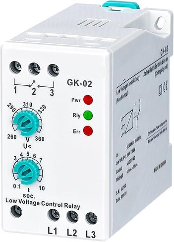 GK-02 فشل الطور منخفض الجهد التناظرية التتابع الحماية القابلة للتعديل (3 * 380V غير محايد) 1pcs in Saudi Arabia