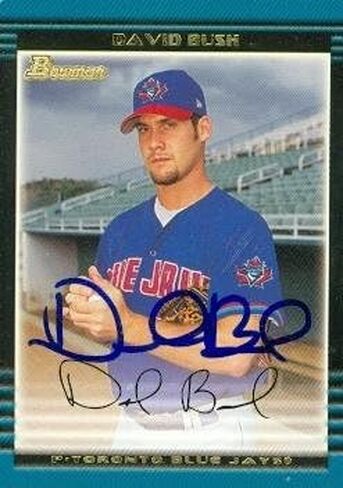 مستودع توقيعه 102977 David Bush Card Baseball Card Toronto Blue Jays 2002 Bowman No. BDP55 Rookie in Saudi Arabia