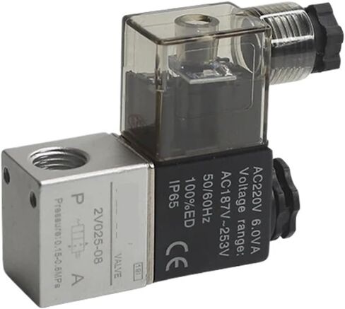 2V025-06 2V025-06B 2V025-06A Valve 12V 24V 220V صمام الملف اللولبي الهوائي عادة ما يكون الصمام المغناطيسي مفتوح الصمام المغناطيسي (أنبوب خرطوم 4 مم ، DC24V) in Kuwait