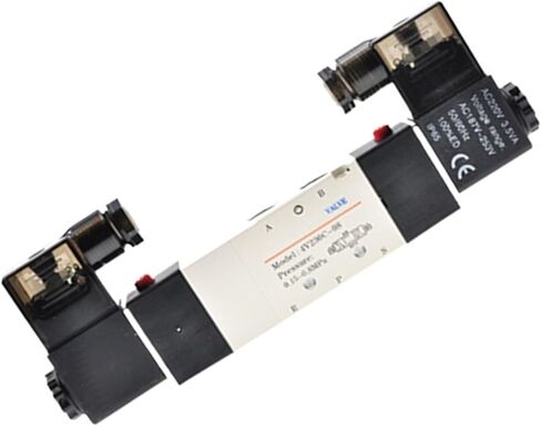 Solenoid Valve 4V200 Series (5/2,5/3 way) 4V210 4V220 4V230 220V 110V 24V 12V Terminal/Grommet type Single/Double solenoid(4V210-06(grommet),DC 12V) in Saudi Arabia