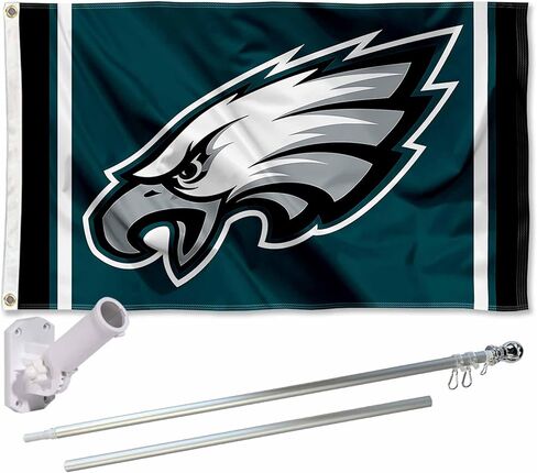 WinCraft Philadelphia Eagles Flag Pole and Bracket Kit in Saudi Arabia
