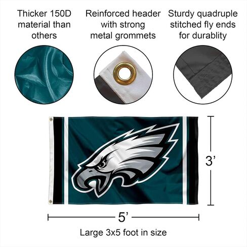 WinCraft Philadelphia Eagles Flag Pole and Bracket Kit in Saudi Arabia