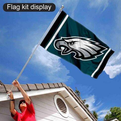 WinCraft Philadelphia Eagles Flag Pole and Bracket Kit in Saudi Arabia