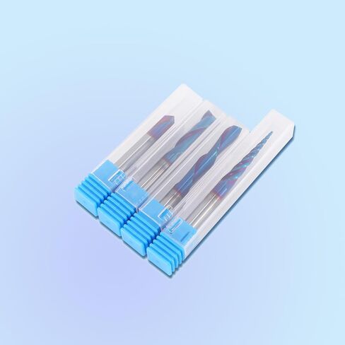 HQMaster CNC راوتر بت 1/4 بوصة شانك نحت بت 8 قطع مجموعة للخشب التفاصيل الشخصية V الأخدود النقش الصلبة كربيد CNC راوتر بت مجموعة in Saudi Arabia