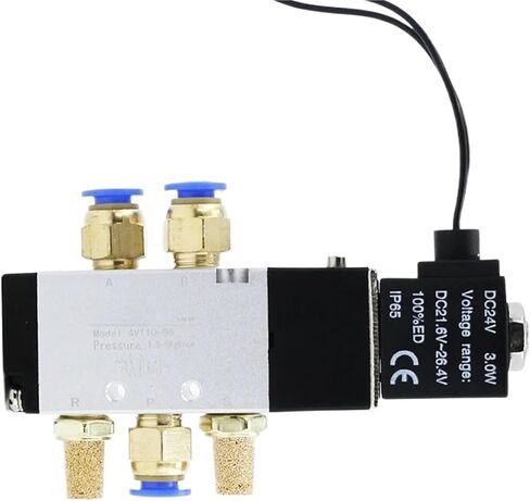 Pneumatic Solenoid Electric Valve 4v110-06 Cylinder Electronic Valve 220V Air Valve Switch Coil 24V(4V130-06-uncoil) in Saudi Arabia