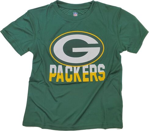 Outerstuff NFL Green Bay Packers Youth Boys 8-20 مرة أخرى في Top Dri-Tech Team Tee Tee in Kuwait