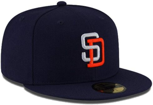 عصر جديد أصيل MLB San Diego Padres Navy 1991 Cooperstown Capted Hat Cap 59Fifty in Kuwait