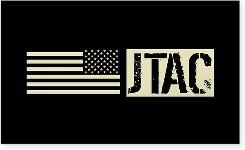 CafePress U.S. Air Force: JTAC (Black Fl Rectangle Bumper Sticker Car Decal in Saudi Arabia
