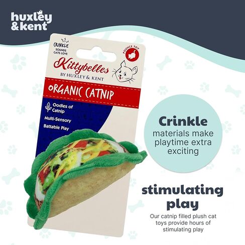 Huxley & Kent Cat Toy | Strawberry Donut | Strong Catnip Filled Cat Toy | Soft Plush Kitty Toy with Catnip and Crinkle | Kittybelles in Saudi Arabia