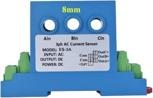 8 ملم ثقب DC12V Three-Phase AC Transmitter 10A 20a 50a تقسيم المستشعر الحالي 4-20MA 0-20MA 0-10MA (4-20MA ، 3PH-AC 0-30A) in Kuwait