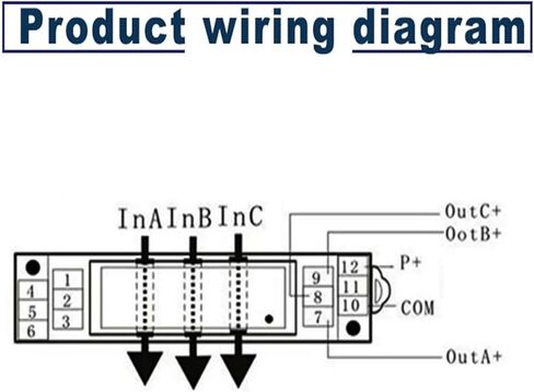 8 ملم ثقب DC12V Three-Phase AC Transmitter 10A 20a 50a تقسيم المستشعر الحالي 4-20MA 0-20MA 0-10MA (4-20MA ، 3PH-AC 0-30A) in Kuwait