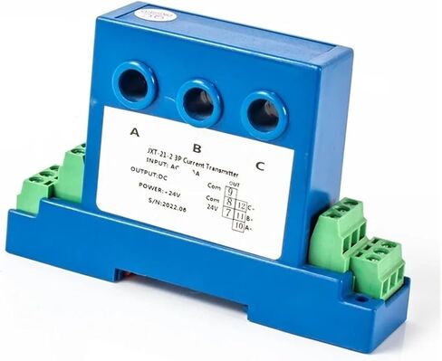 جهاز إرسال تيار تيار ثلاثي المراحل 0-5V DC24V مستشعر مستشعر تيار ثلاثي الطور AC0-1A 0-10A 0-30A (إدخال AC 0-5A) in Kuwait