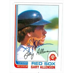 مستودع توقيعه 37200 Gary Allenson بطاقة البيسبول بوسطن Red Sox 1982 O-Pee-Chee No. 273 in Kuwait