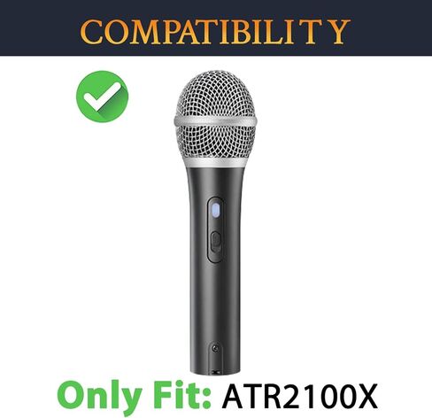 Soulwit 2PCS مرشح البوب ​​الميكروفونات للتكنولوجيا الصوتية ATH ATR2100X-USB ديناميكية القلب ، غلاف الميكروفون الواقي الرغوة الزجاجية-أسود in Kuwait